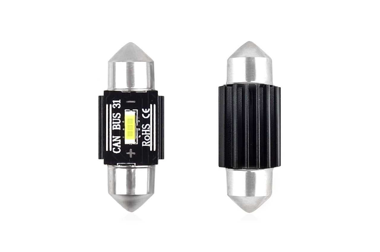Dome - 31MM LED - CANBUS - 1860 - 1 SMD - extra fel - 12/24V - 2 stuks Dome - 31MM LED - CANBUS - 1860 - 1 SMD - extra fel - 12/24V - 2 stuks